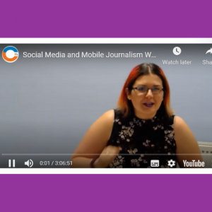 Dr. Ann Luce Social Media and Mobile Journalism Webinar